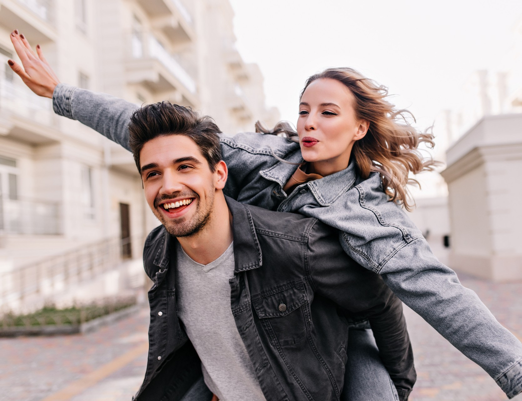 Happy couple enjoying life together